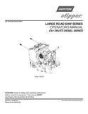 Norton Clipper Walk-Behind Saw - Owners Manual / Parts List
