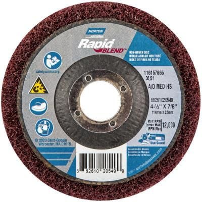 Norton Rapid Blend Non-Woven Depressed Center Discs - High Strength Medium