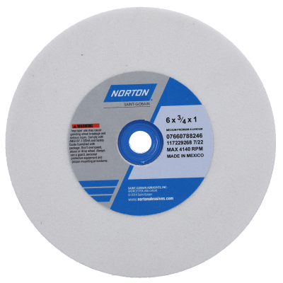 Norton Premium Alundum 38A Aluminum Oxide Bench & Pedestal Wheels