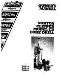 Norton Clipper Core Drill - Owners Manual / Parts List