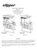 Norton Clipper Masonry Saws - Owners Manual / Parts List