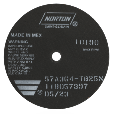 Norton Aluminum Oxide Toolroom Full Reinforced Cut-off Wheel