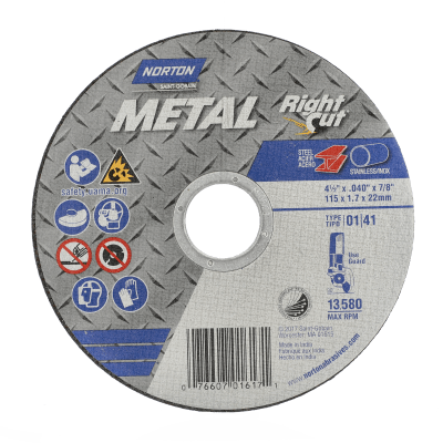 Norton Metal RightCut Small Diameter Cut-off Wheel - Type 01/41