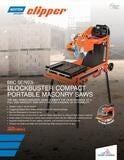 The BBC Series Masonry Saws combine the performance of a full size masonry saw with the convenience of portability.