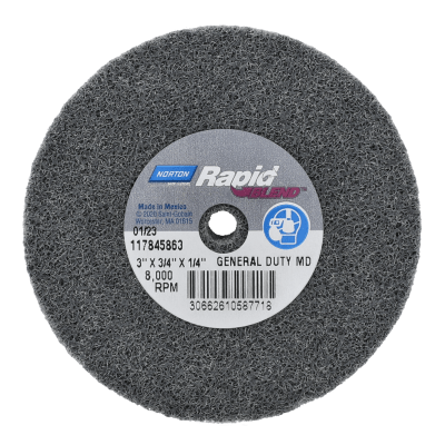 Norton Rapid Blend General Duty Deburring Unified Wheel - Silicon Carbide