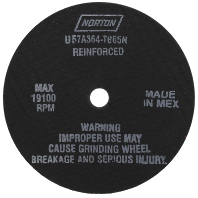 Norton U57A364-TB765N Small Diameter Cut-off Wheel - Type 01/41