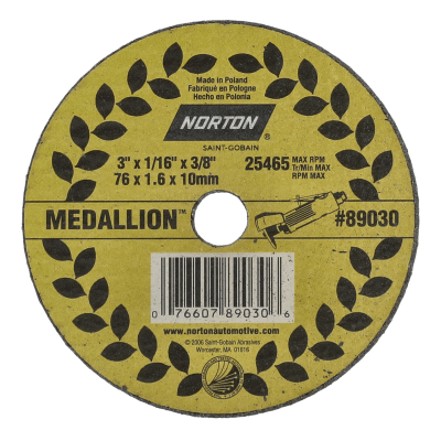 Norton Medallion Small Diameter Cut-Off Wheel