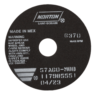 Norton Toolroom Non-Reinforced Cut-off Wheel - Type 01 -  6 X 116 X 1-14