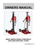 Norton Clipper Core Drill - Owners Manual / Parts List