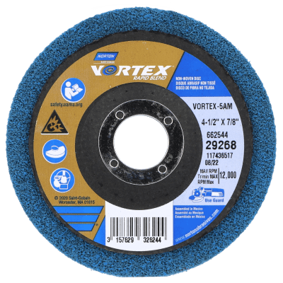 Norton Vortex Rapid Blend Non-Woven Depressed Center Discs - Medium