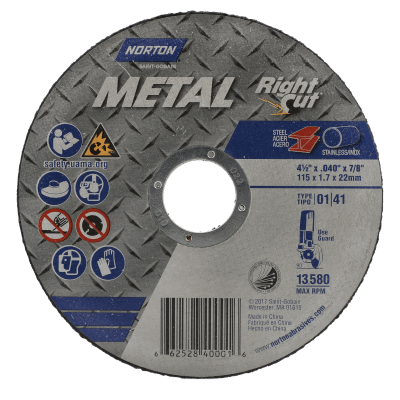 Norton Metal RightCut Small Diameter Cut-off Wheel - Type 01/41