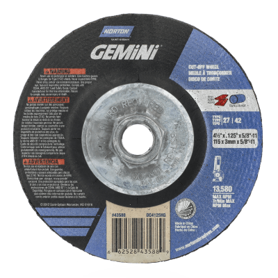 Norton Gemini RightCut Depressed Center Wheel - Type 27