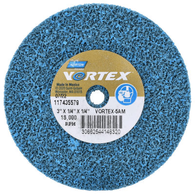 Norton Vortex Rapid Blend Non-Woven Unified Wheel with Arbor Hole - Medium