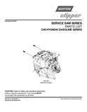 Norton Clipper Walk-Behind Saw - Owners Manual / Parts List