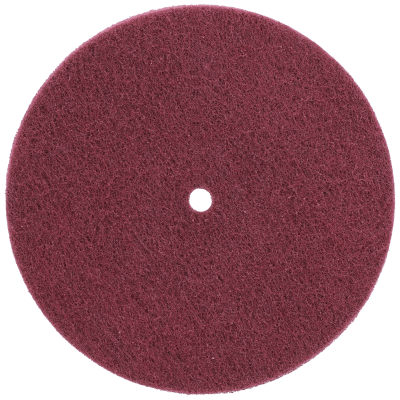 Norton High Strength Aluminum Oxide Non-Woven Disc with Arbor Hole - Very Fine