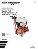 Norton Clipper Walk-Behind Saw C1318P and C1418P Owners Manual / Parts List  REVISED: 2/2022