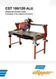 Norton Clipper Masonry/Stone/Tile Saw - CST 100/120 ALU Owners Manual - Revised 2017