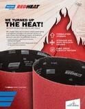 Stronger, heavier, and more resilient Y-weight polyester backing, a more aggressive grain weight in 36 and 40 grits