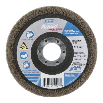 Norton Rapid Blend Non-Woven Depressed Center Discs - NEX-2AF