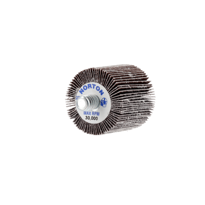 Merit High Performance Ceramic Alumina / Aluminum Oxide Mini Flap Wheel with 1/4”-20 Thread