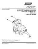 Norton Clipper Walk-Behind Saw - Owners Manual / Parts List