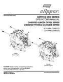 Norton Clipper Walk-Behind Saw - Owners Manual / Parts List