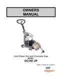 Norton Clipper Walk-Behind Saw - Owners Manual / Parts List