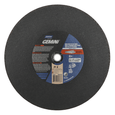Norton Gemini High-Speed Cut-off Wheel - Type 01 - 14 X1/8 X1/20mm