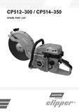 Norton Clipper High-Speed Saw - Owners Manual / Parts List