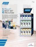 Norton ¼ pallet program is designed to provide the best selection
of our most popular high-performance, industry-trusted Norton
branded sanding products in a quick and easy-to-assemble, sturdy,
corrugated display.