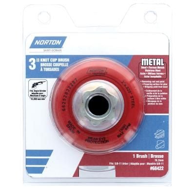 Norton Knot Wire Cup Brush - Carbon Steel