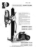 Norton Clipper Core Drill - Owners Manual / Parts List