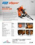 22hp Gas Mid-Range Self Propelled Walk-Behind Saw