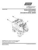 Norton Clipper Walk-Behind Saw - Owners Manual / Parts List