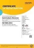 2025 ISO Certificate for Saint-Gobain Travelers Rest, SC facility