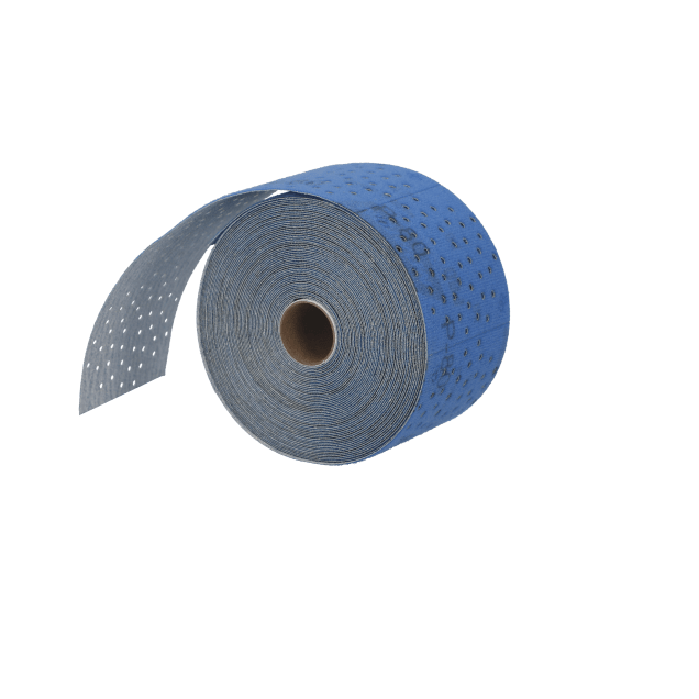 Norton Dry Ice No-Fil Ceramic Alumina Multi-Air Cyclonic Hook & Loop Paper Roll - 2 3/4" x 13 YD - P80