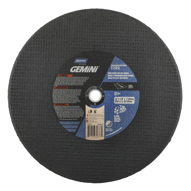 Norton Gemini High-Speed Cut-off Wheel - Type 01 Asphalt
