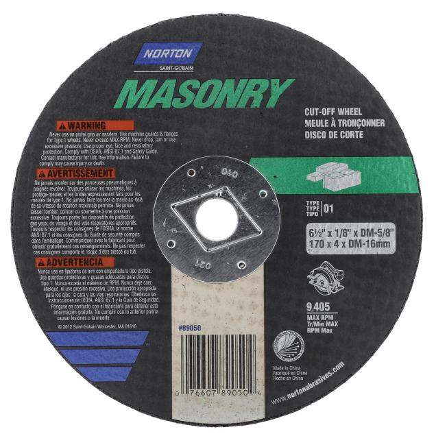 Norton Masonry Circular Saw Cut-Off Wheel