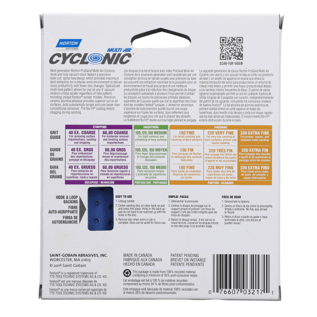 Norton ProSand Multi-Air Cyclonic Paper H&L Disc | Norton