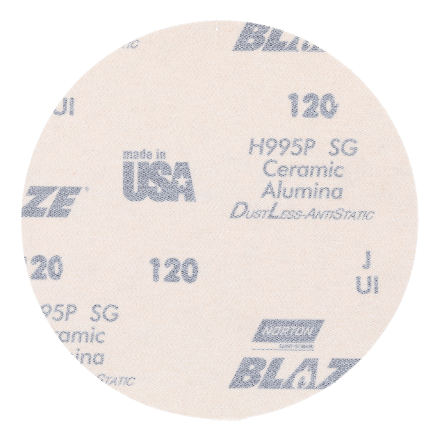 Norton Blaze H995P Ceramic Alumina Hook & Loop Paper Floor Sanding Edger Disc