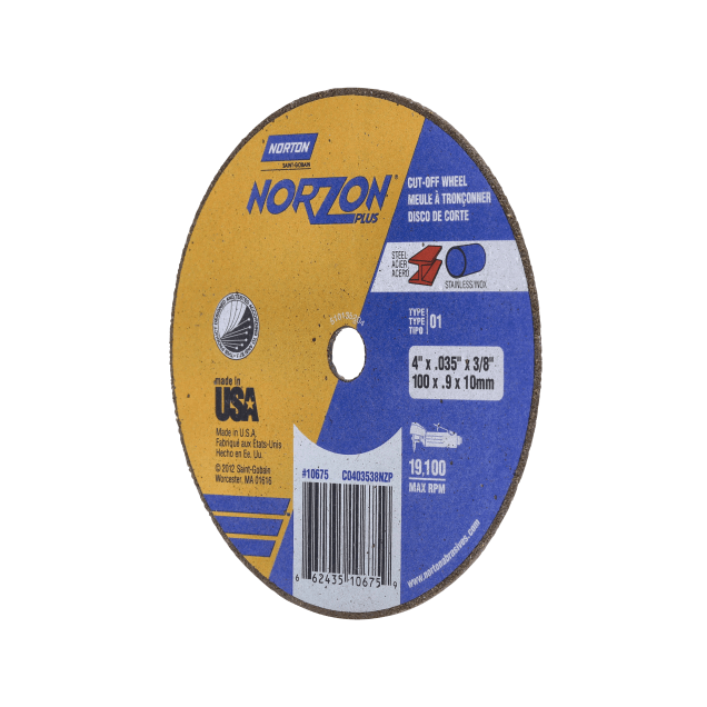 Norton NorZon Plus Small Diameter Cut-off Wheel - Type 01/41