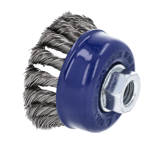 Norton Clipper Classic Twist  Knot Wire Cup Brush - Stainless
