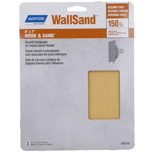 Norton WallSand Hook and Sand Drywall Sandpaper Sheet - A290 8" x 7