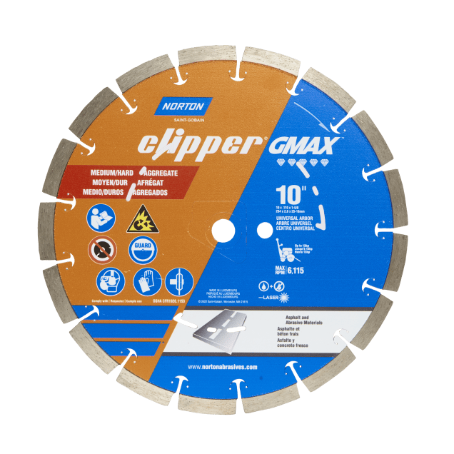 Norton Clipper GMAX Diamond Blade - 10" - Soft/Medium Aggregate