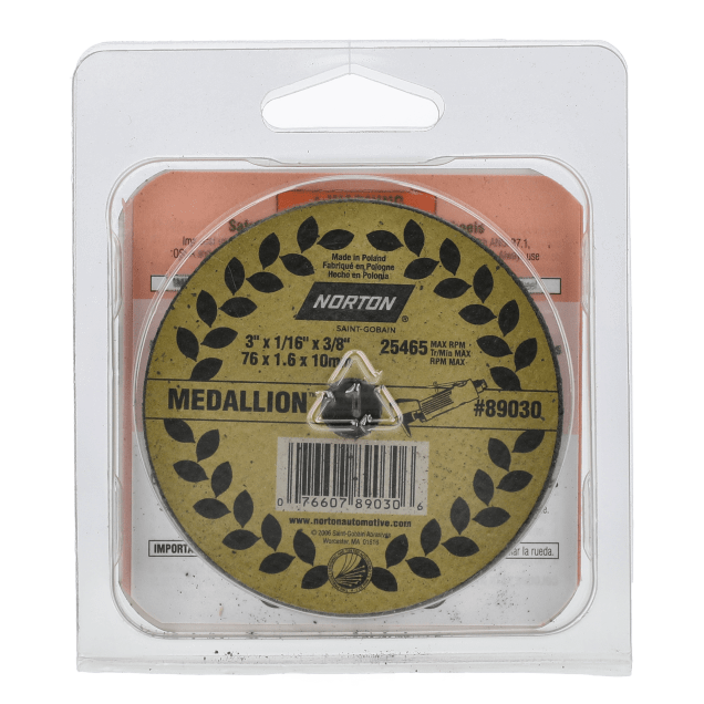 Norton Medallion Cut-Off Wheel - SGZ 46 T BNA Type 01-41 Packaged