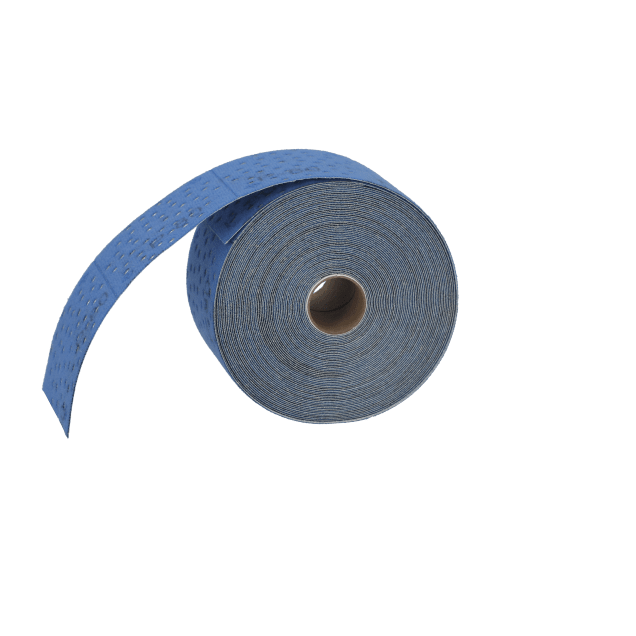 Norton Dry Ice No-Fil Ceramic Alumina Multi-Air Cyclonic Hook & Loop Paper Roll - 2 3/4" x 13 YD - P80
