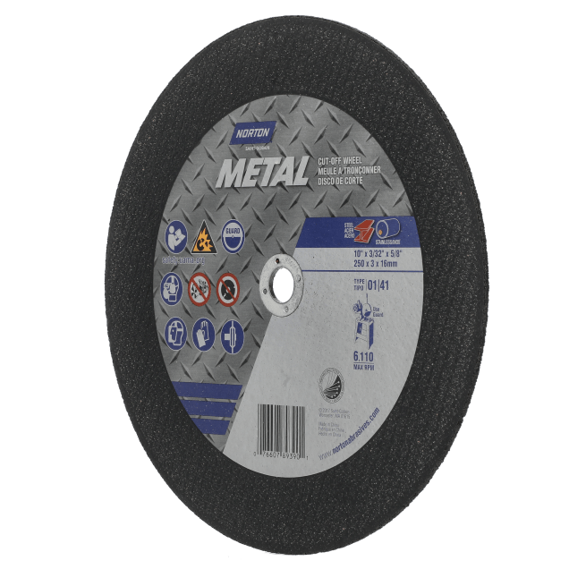 Norton Metal Aluminum Oxide Stationary Saw Cut-Off Wheel - Type 01/41 Straight