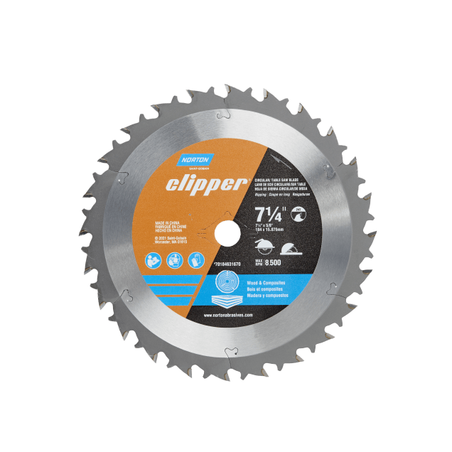 Norton Clipper Wood & Composite Blade for Circular and Table Saws