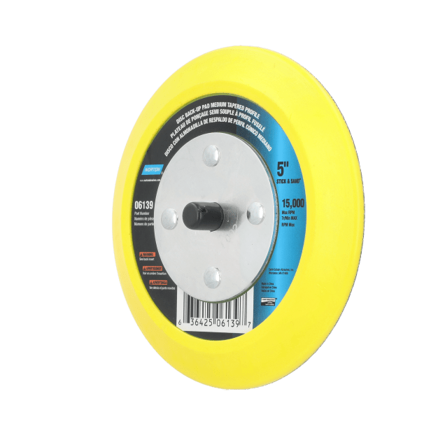 Medium Tapered Back-Up Pads for Dual Action/Random Orbital Sanders for Paper Discs