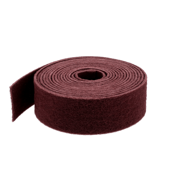 Merit Non-Woven Rolls - Maroon 747 General Purpose Plus Aluminum Oxide Roll - Very Fine